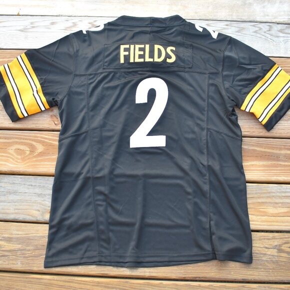 Pittsburgh Other - New! Justin Fields Pittsburgh Steelers Black Football Jersey Adult Men's Sizes